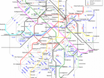 Карта метро совмещенная с наземным транспортом